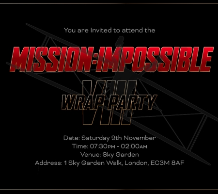Mission: Impossible VIII - Wrap party in Sky Garden, London